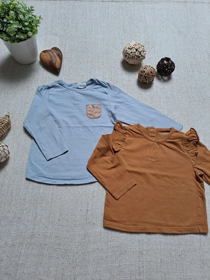 Lot de 2 t-shirts manches longues 86