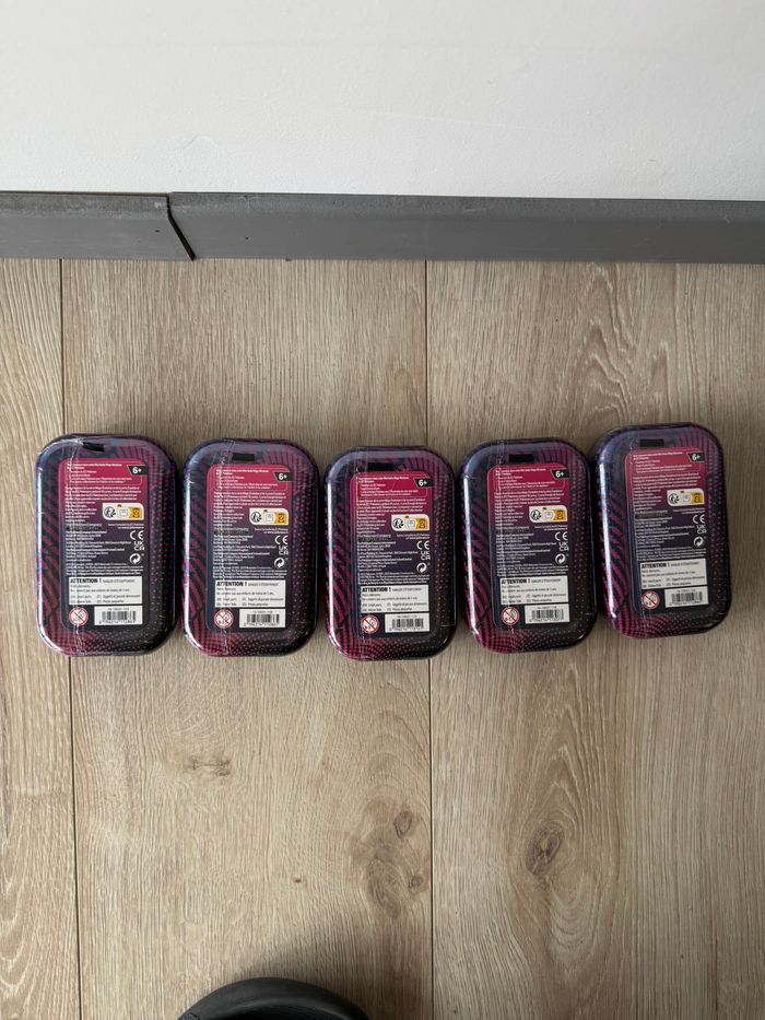 Lot 5 Mini Tins ME01 Méga-Héroïsme Pokémon FR Scellées - photo numéro 2