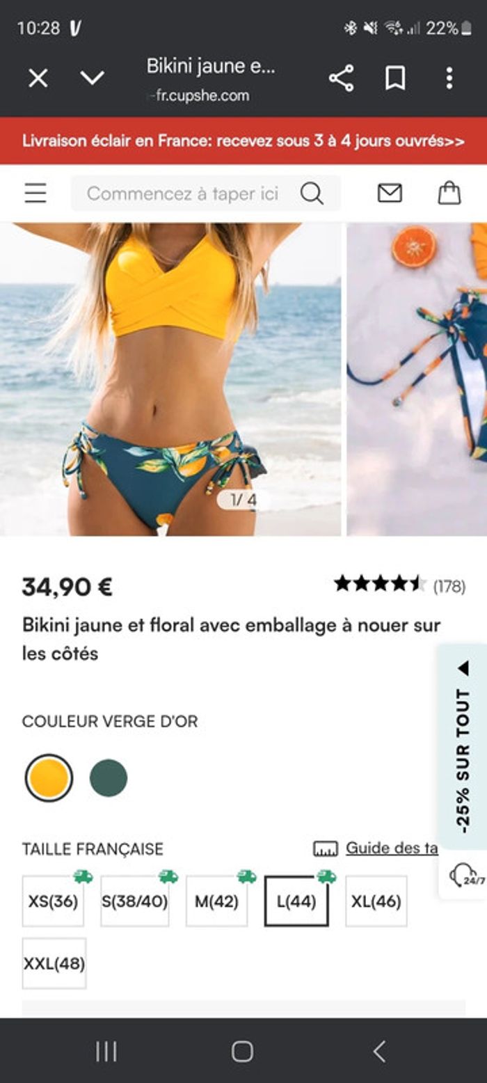 Maillot de bain cupshe 🍋 - photo numéro 6