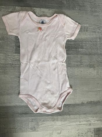 Body MC rose Petit Bateau 12 mois