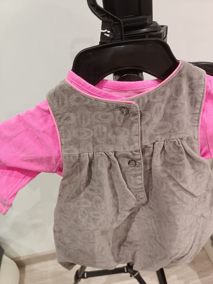 Ensemble 6 mois orchestra gris et rose - photo numéro 5