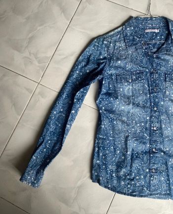 Chemise en jeans bandana 