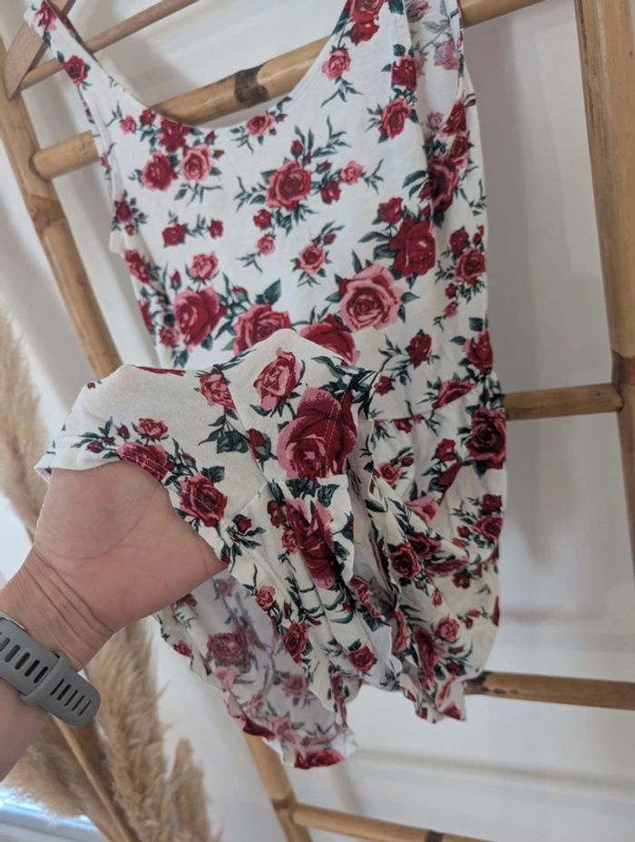 Combishort H&M fleurs roses - photo numéro 4