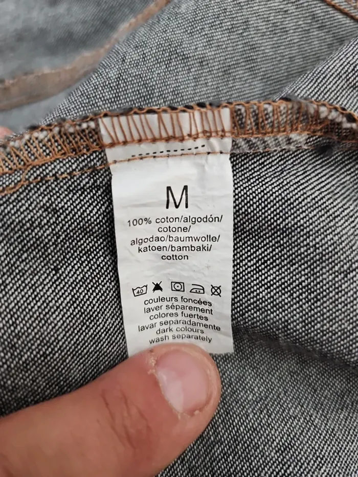 Chemise sans manches en jean taille M - photo numéro 9