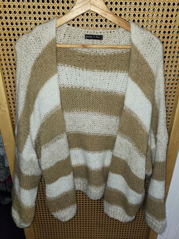 Gilet laine rayé