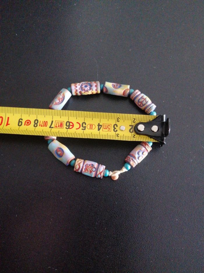 Lot 2 bracelets en terre cuite - photo numéro 3