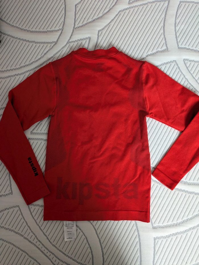 Tee shirt sous vêtement thermique kipsta 6 ans rouge - photo numéro 3