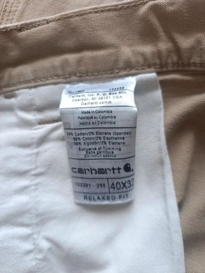 Pantalon jean Carhartt relaxed-fit workwear Carpenter W40 - photo numéro 7
