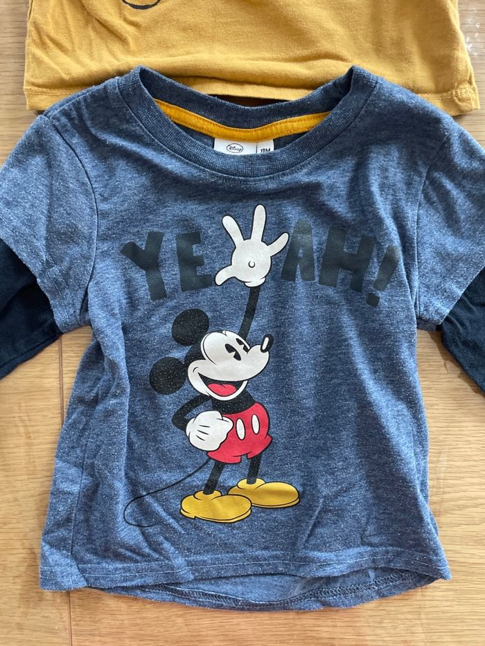 Lot 2 t-shirt manches longues Disney - photo numéro 2