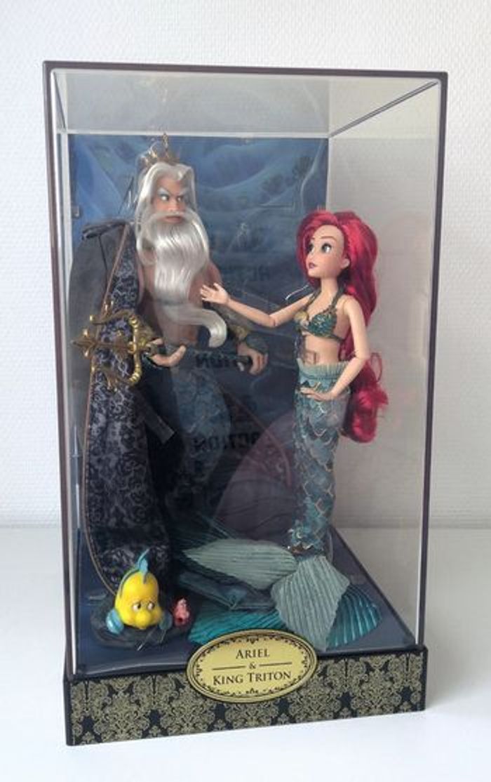Poupée édition limitée Fairytale Ariel et Triton Disney NEUVE - photo numéro 2