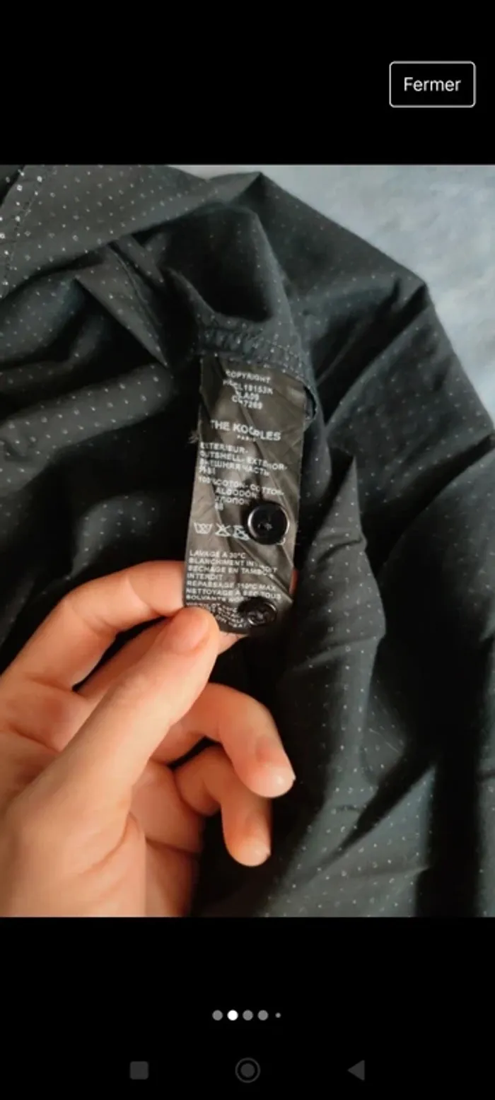 Chemise homme,the kooples, taille L, en très bon état ! - photo numéro 8