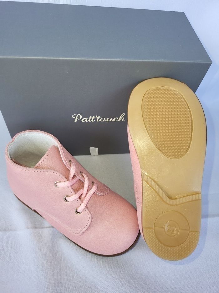 Bottines fille en cuir rose Point 20 Made in France 🇨🇵 - photo numéro 4