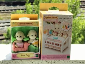 Les jumeaux mouton et le kit de bébé et mobile 
