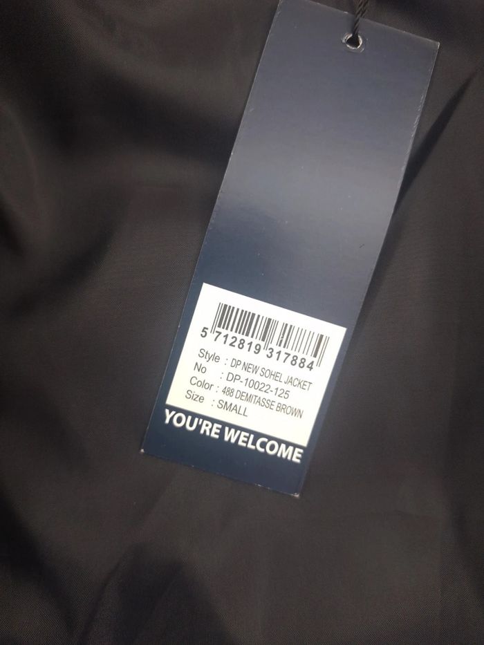 Veste mi saison denim projet marron et noir unisexe - taille S (8) - photo numéro 10