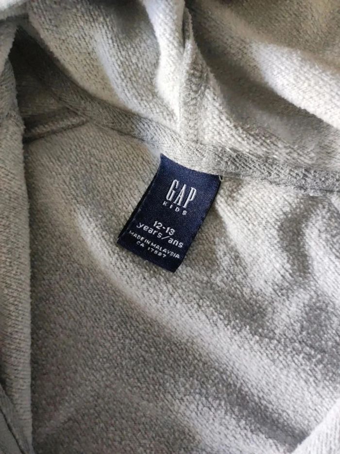 Veste Gap Fille Grise - photo numéro 5