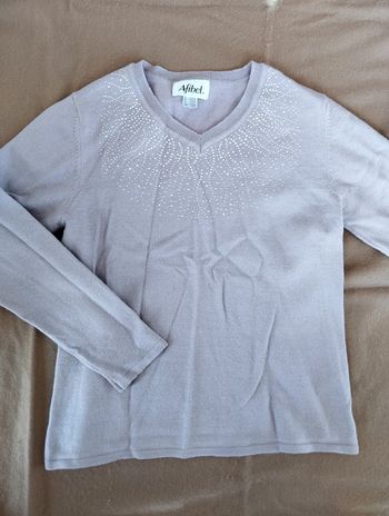 Pull violine à sequins