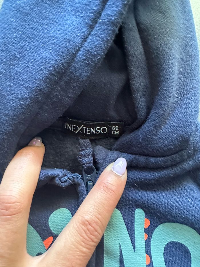 Sweat à capuche dinosaure Taille 68cm - photo numéro 3