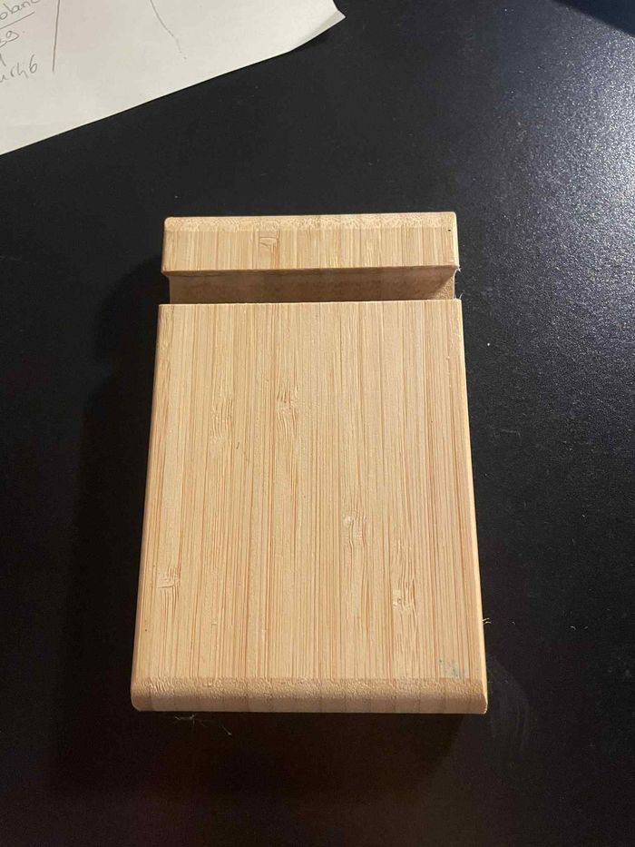 support téléphone en bois - photo numéro 2