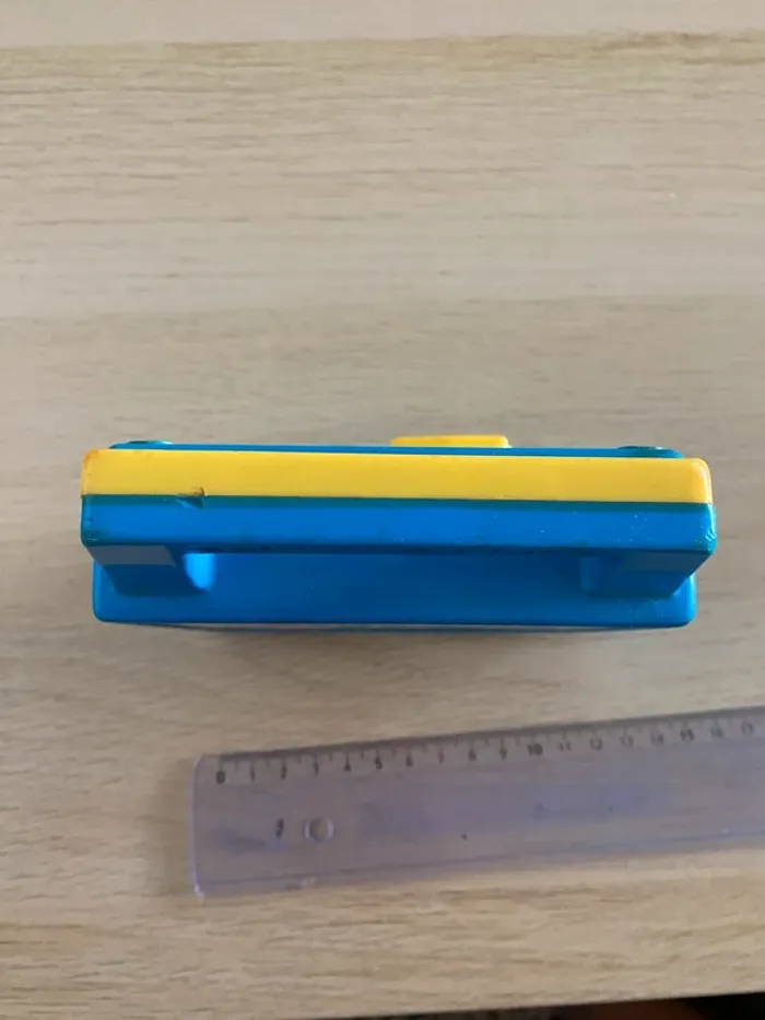 Boîte à musique Fisher price 1990 au clair de la lune bleu jaune music box jouet musical - photo numéro 12