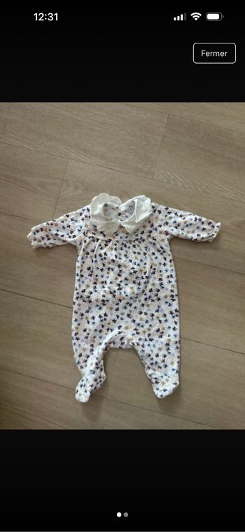 Lot de pyjamas bébé filles 0-3 mois