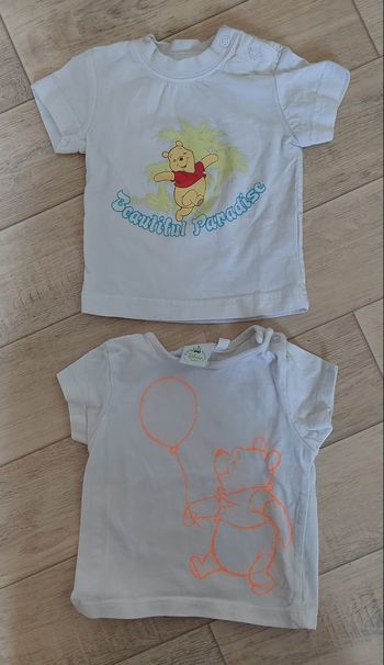 Lot de 2 tee-shirts Winnie 1 mois