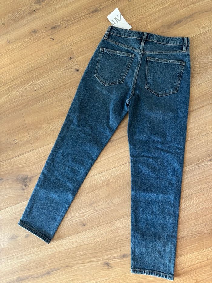 Pantalon jean mom Zara taille haute S - photo numéro 3