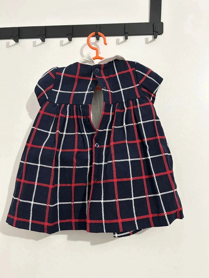 Robe carreaux bleu-marine rouge et blanc mayoral taille 6-9 m - photo numéro 4