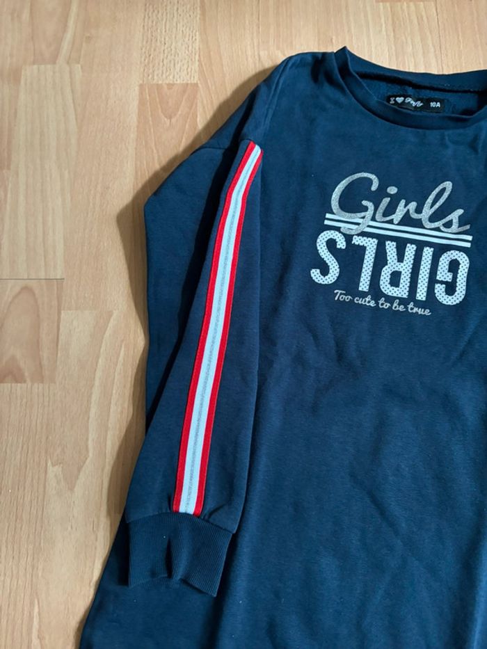 Jolie robe chaude ML T. 10 ans fille TBE - photo numéro 4