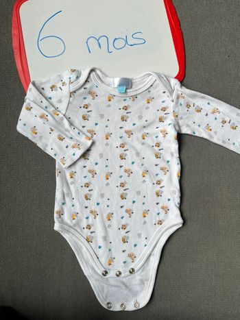 Body manches longues Manon et Valentin 6 mois