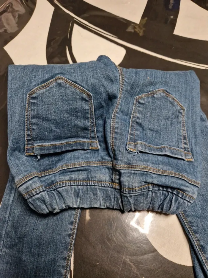 Jean pantalon 8 ans vertbaudet bleu - photo numéro 2