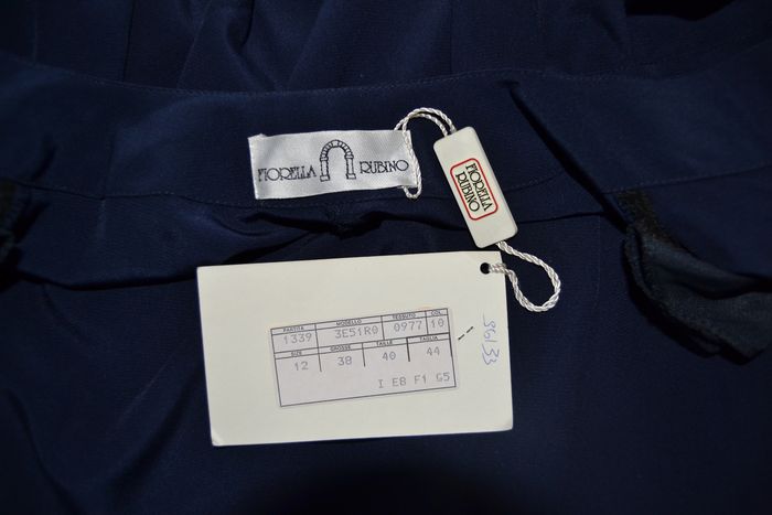 Veste femme fluide bleu marine neuve avec étiquette Fiorella Rubino taille 40 - photo numéro 6