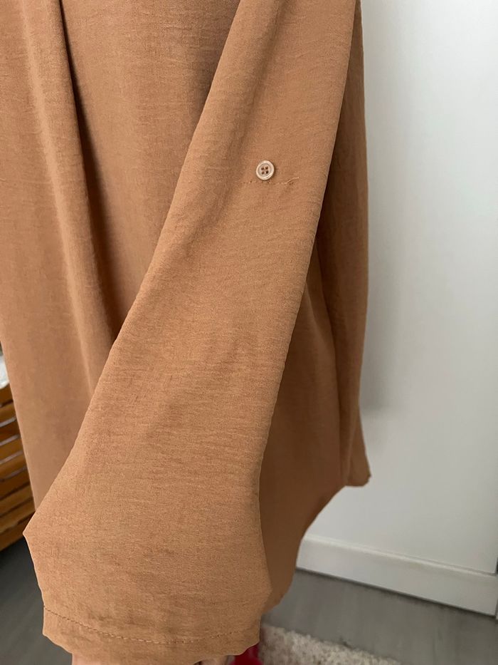 Tunique robe voile camel Les Follies - photo numéro 4