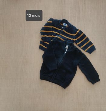 Lot de 2 gilets zippés