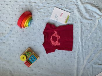 teeshirt manches courtes prune impression éléphant devant 3 mois obaibi ouverture totale au dos 