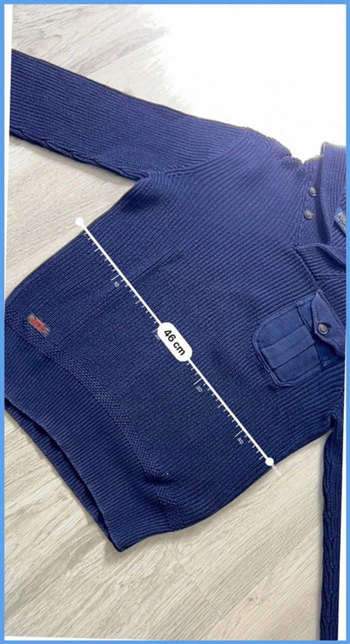 Pull col roulé Ralph Lauren Vintage Bleu marine Taille S - photo numéro 5