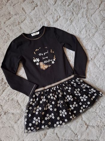 Magnifique robe bi matière collection fête 6 ans 🌺 orchestra 🌺 excellent état