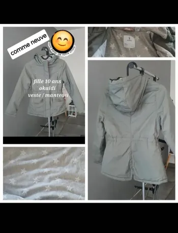 Manteau doubler chaud et  imperméable 10 ans fille