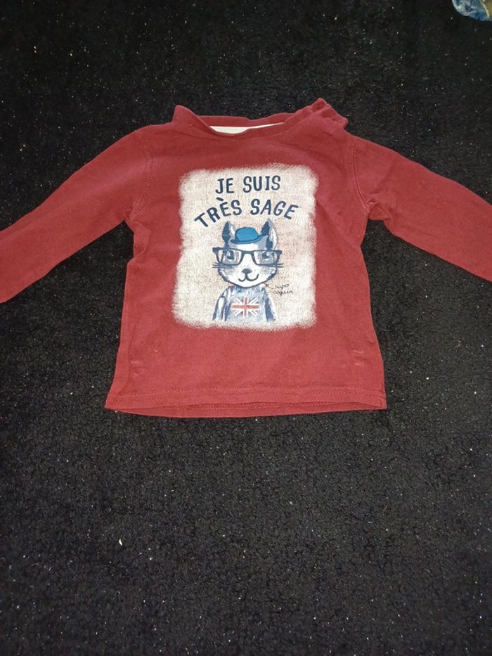 Tee shirt manches longues gémo