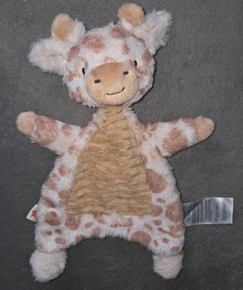 Doudou plat girafe - Tape à l'œil