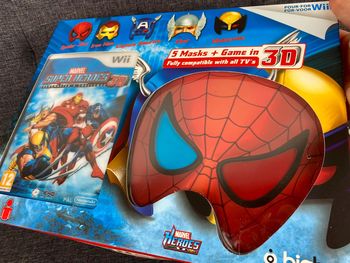 Pack Collector Wii / Wii U: Marvel Super Heroes 3D + 5 Masques Lunettes 3D NЕUF
