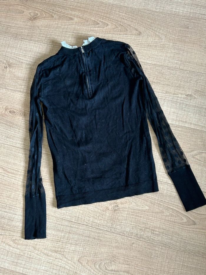 Pull noir et blanc Morgan taille XS bon état - photo numéro 12
