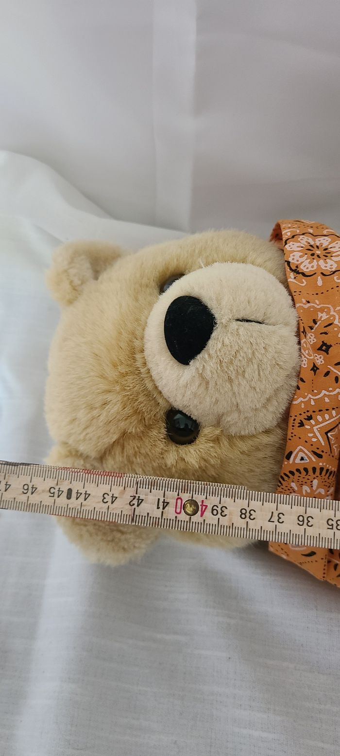 sac à dos peluche ours bandana - photo numéro 2