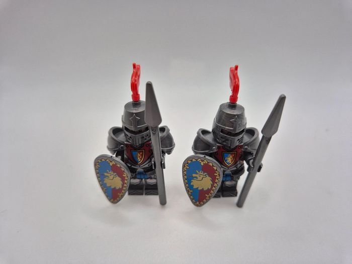 Figurines type lego 2 soldats chevaliers Du Lion - photo numéro 6