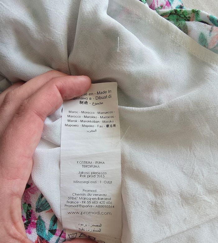 Promod Robe Courte Viscose Multicolore État Très bon 34 - photo numéro 7