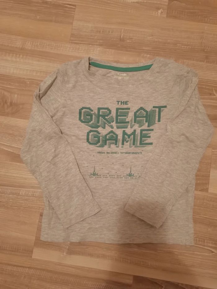 T-shirt manches longues gris