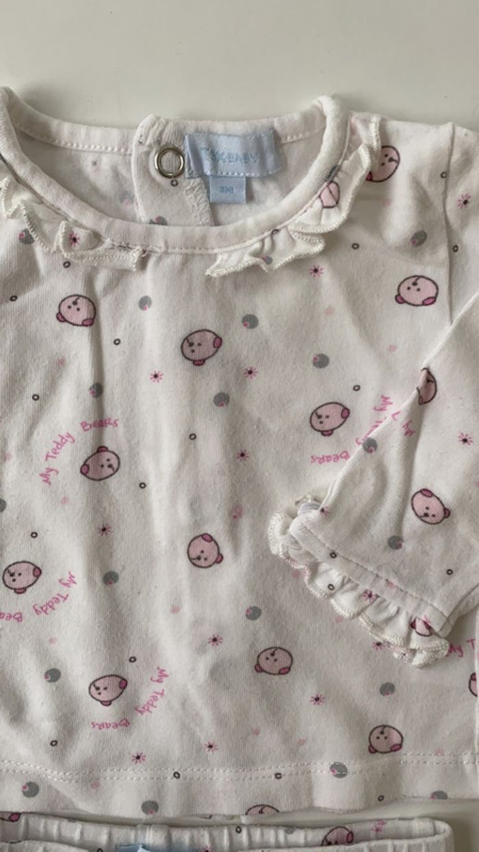 Petit ensemble bébé 1 mois tex - photo numéro 2