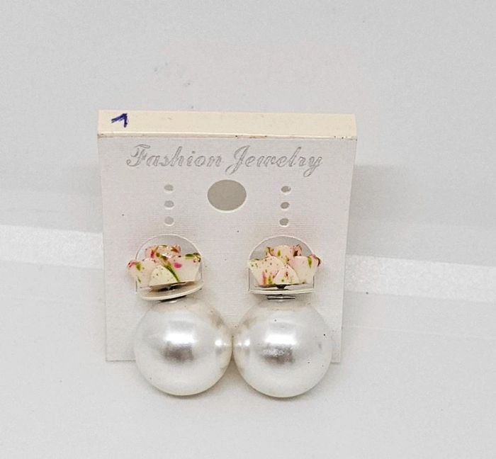 Paire de boucles d'oreilles.
Neuve.
Fleur 1