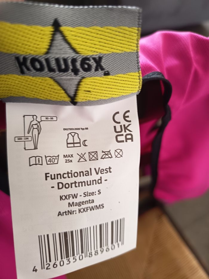 Gilet fluo magenta cavalier - photo numéro 2