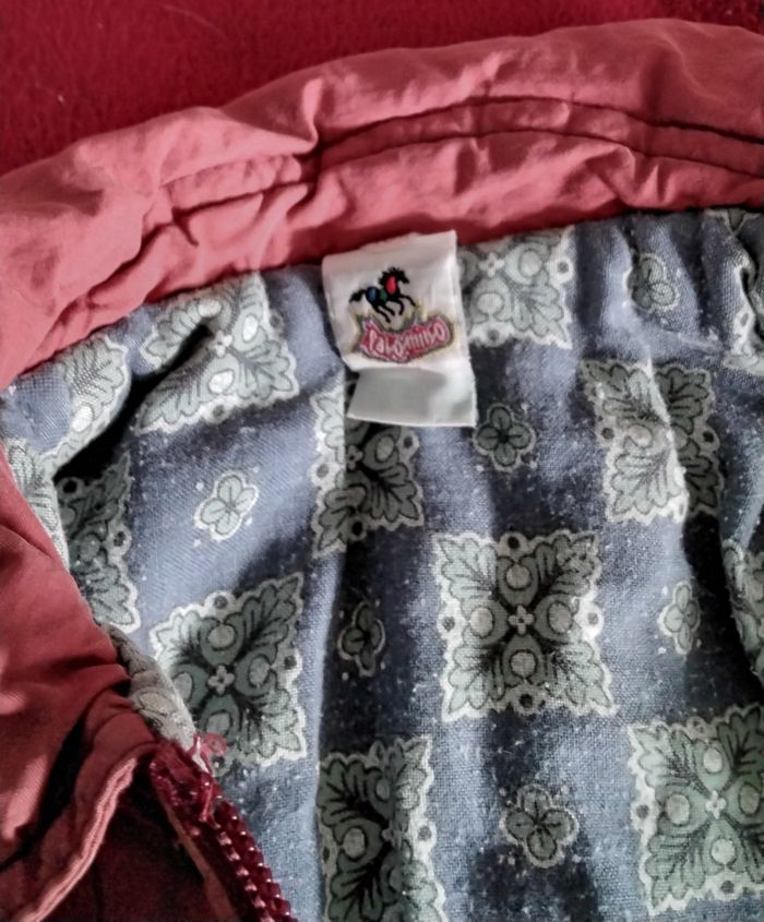 Manteau,  bordeaux  ,fermeture  et  pressions  ,poches  ,Palomino  ,104  cm - photo numéro 2