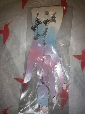 Bracelet de main avec bague chainette